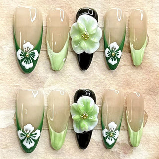 3D Beautiful Flower Press-on Nails