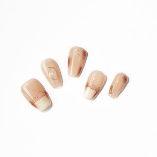 Iced Cocoa Press On Nails