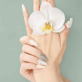 Cool Flower Press On Nails