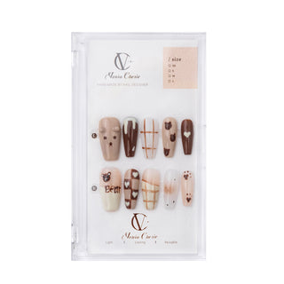 Caramel Bear Press on nails