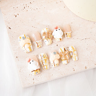 Mushroom Rabbit Press on nails