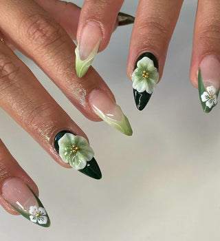 3D Beautiful Flower Press-on Nails