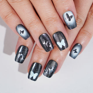 Night Butterfly Press On Nails