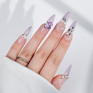 Purple Mist Press On Nails