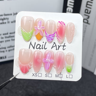 3D Beautiful Flower Press-on Nails